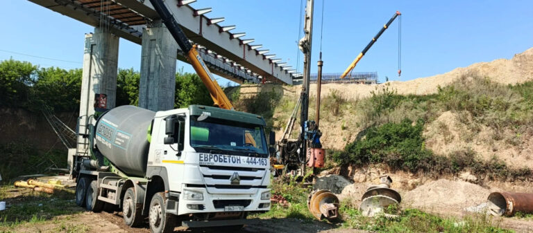 Продолжаем поставлять бетон для строительства развязки на трассе М-5 г.Жигулевск
